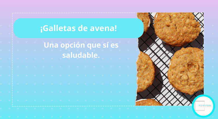 Portada con galletas de avena