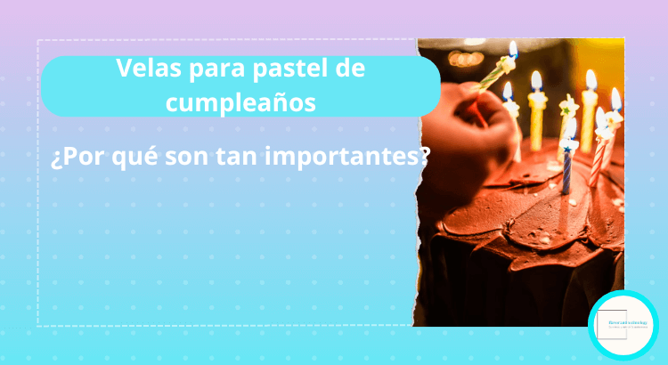 portada velas para pastel de cumpleanos