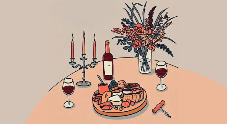 mantel con cena romantica a domicilio en Guadalajara